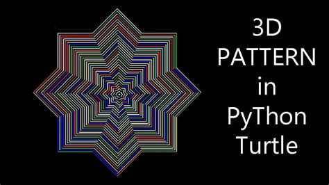3d Shape With Python Turtle Youtube