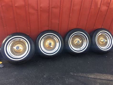 15x7 Center 24k Gold Daytons With Gold Knockoffs For Sale In Shadow