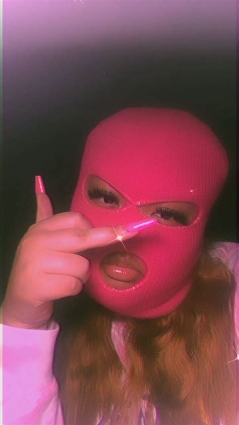 Pink Ski Mask💗 Instagramitsmaliaa Thug Girl
