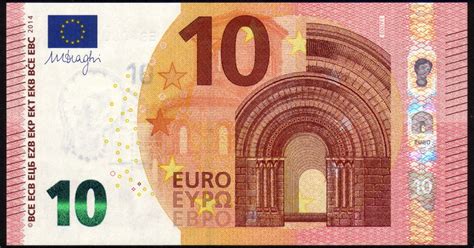 The european central bank and the national central banks of the eurosystem began rolling out a second series of euro banknotes in may 2013. New 10 euro banknote 2014|World Banknotes & Coins Pictures ...