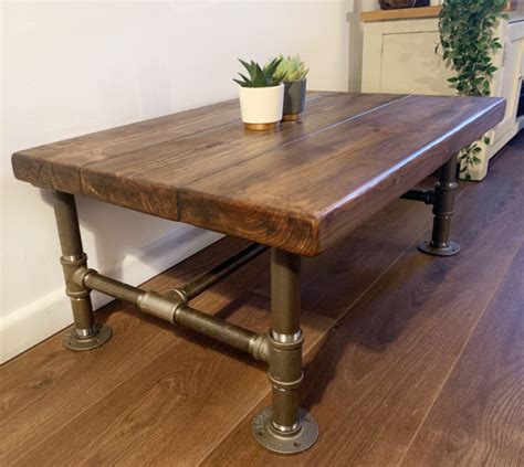 Industrial Pipe Legged Coffee Table Beautiful Handmade Creations From