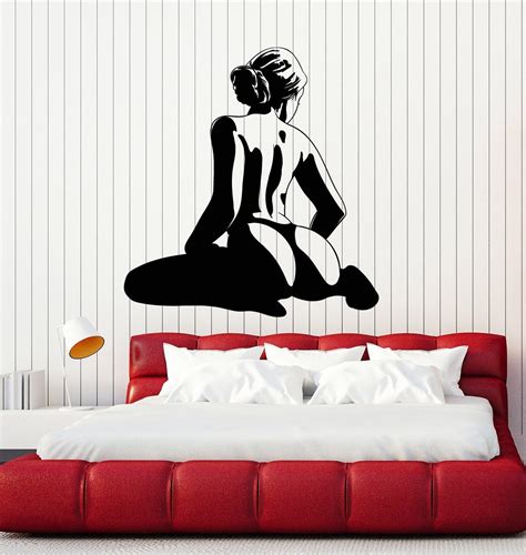 Amazon Com Large Vinyl Wall Decal Hot Sexy Naked Woman Adult Bedroom Decor Stickers Mural
