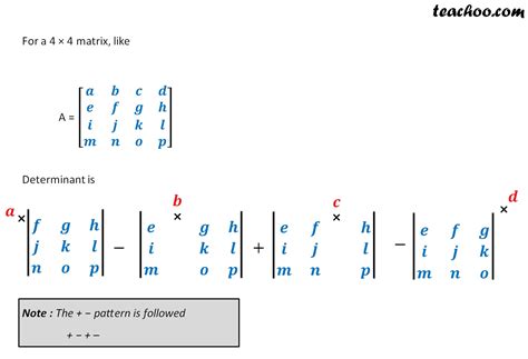 It may not work well). Finding Determinant of a 2x2, 3x3,4x4 Matrix - with ...