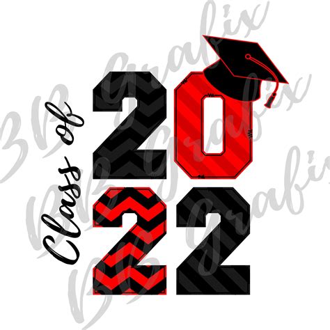 Digital Png File Class Of 2022 Black And Red Sublimation Design Etsy