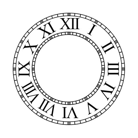 Clock Template Face Template Blank Clock Faces Clock Face Printable