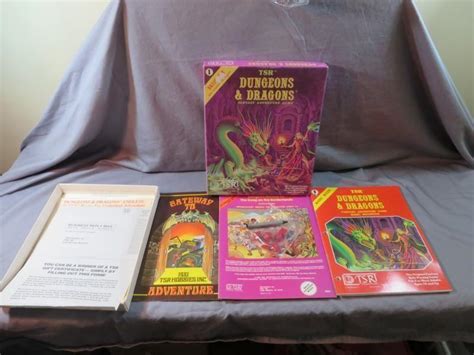 Tsr Dandd Dungeons And Dragons 1 Basic Set 1980 100 Complete Board Game