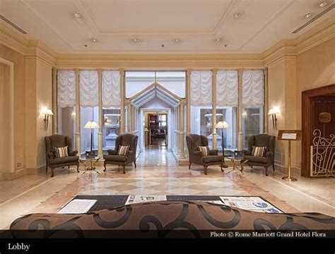 Rome Marriott Grand Hotel Flora 1907 Rome Historic Hotels Of The
