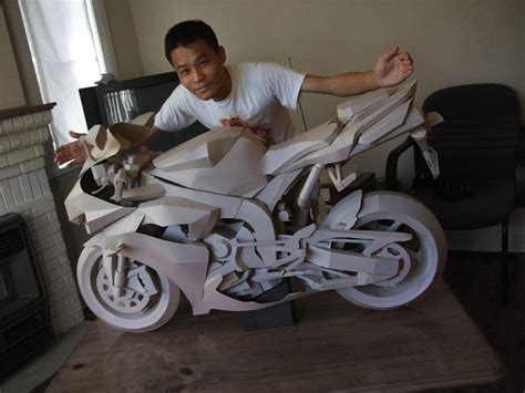 Papercraft Cardboard Motorcycle On Behance