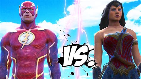Wonder Woman Vs The Flash Epic Superheroes Battle Youtube