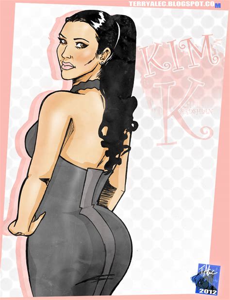 kim kardashian cartoon by terryalec on deviantart