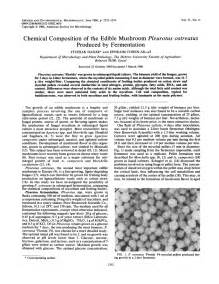 pdf chemical composition of the edible mushroom pleurotus ostreatus produced by fermentation