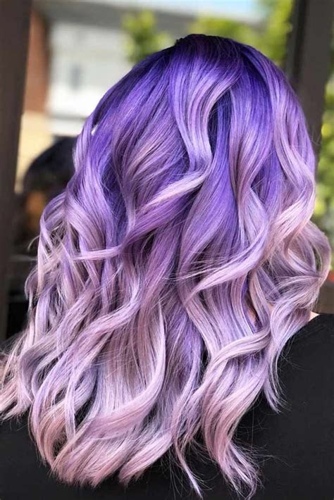Long Light Purple Hair With Dark Roots Lightpurplehair Haircolor