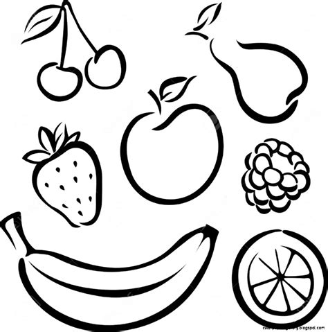 Design template for grocery, butchery, packaging, meat store. Fruit Clipart Black And White | Wallpapers Gallery