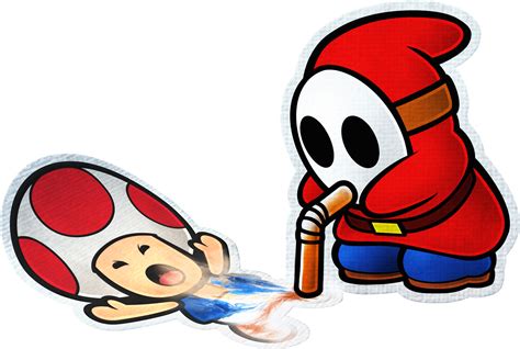 Theres Official Art Paper Mario Color Splash Shy Guy Clipart Full