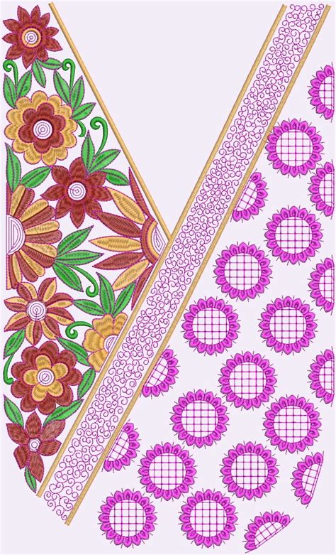 Embdesigntube Chudidar Neck Designs For Embroidery By Uday