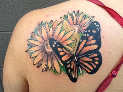 80 Splendid Flower Shoulder Tattoos