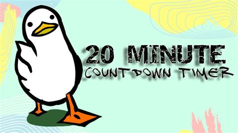 20 Minute Countdown Timer Walking Duck Youtube