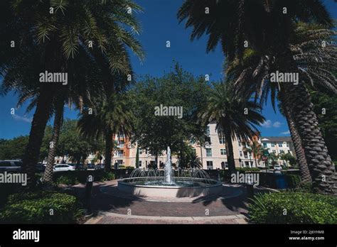 Downtown walking path in Winter Springs, Florida Stock Photo - Alamy