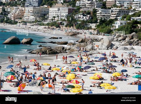 South Africa Cape Town Clifton Beach Stock Photo Alamy