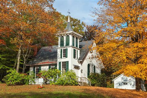 Autumn Church Photograph By Bill Wakeley Fine Art America