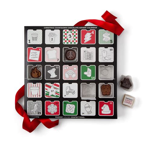 Edible Artwork Chocolate Advent Calendar Holiday Ts Christmas