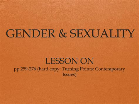 Solution Gender Sexuality Studypool