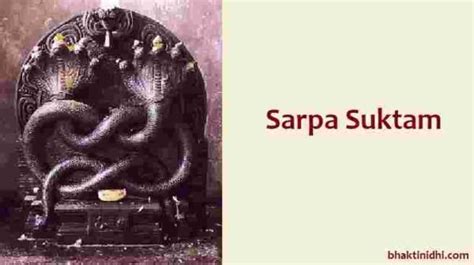 Sarpa Suktam In Telugu సర్ప సూక్తం