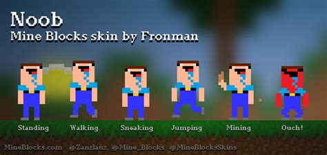 Mine Blocks Noob Skin By Fronman