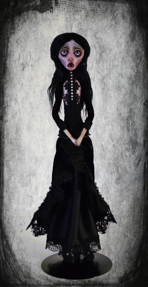 Ooak Handmade Dark Art Doll Astrid Vampire Doll Gothic Doll Sad Doll