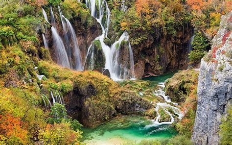 Free Download Waterfalls Plitvice Lakes National Park In Croatia