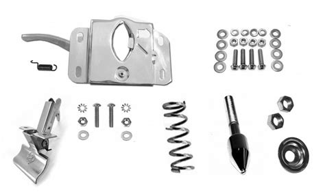 1953 56 Ford F 100 Hood Latching Kit Polished Complete
