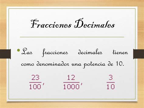 Fracciones Comunes Y Decimales Matematicas Otosection