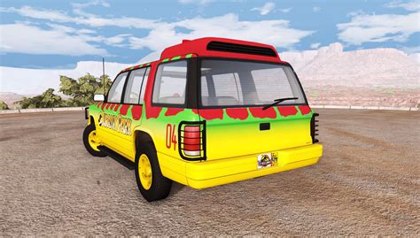 Gavril Roamer Tour Car Jurassic Park For Beamng Drive