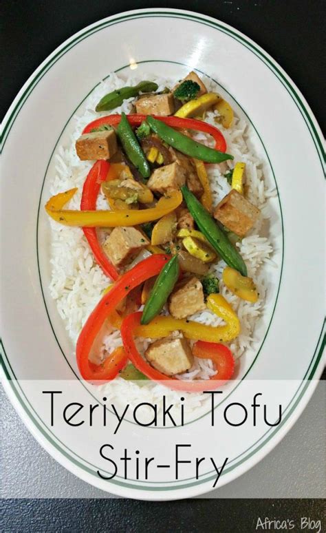 When i was a kid my parents used to make stir fry using a bag of frozen vegetables and some chicken breast. Easy to make Teriyaki Tofu Stir-Fry #Recipe #Nasoya
