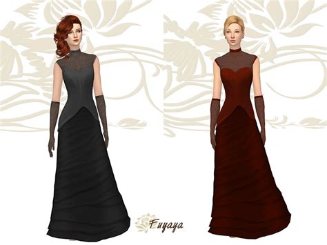 My Sims 4 Blog Vampire Dress By Fuyaya