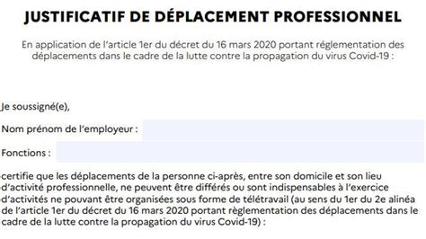 Générez automatiquement votre attestation de déplacement dérogatoire. Coronavirus et confinement : le justificatif de ...