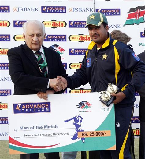 Man Of The Match Sharjeel Khan Cricket Images And Photos