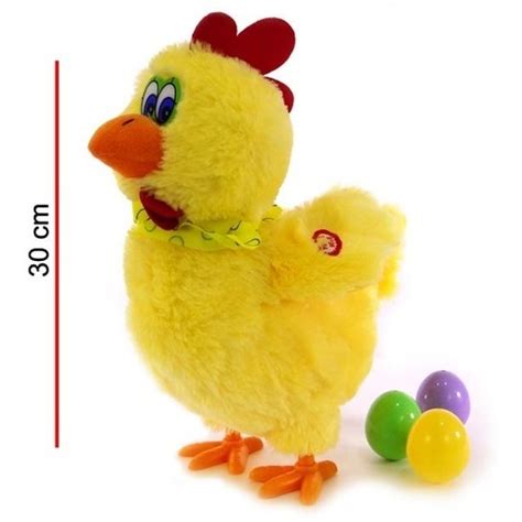 Todo está por las nubes. Gusbabys - Peluche Gallina Pone Huevos Con Sonido Y Movimiento 30 Cm
