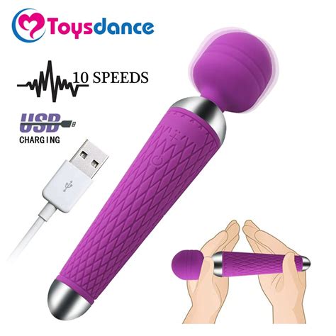Buy Toysdance Silicone Wand Vibrator For Women 10 Speeds Clitoral Stimulation