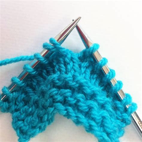 Tutorial Working A Knit Side Right Leaning Lifted Increase La Visch