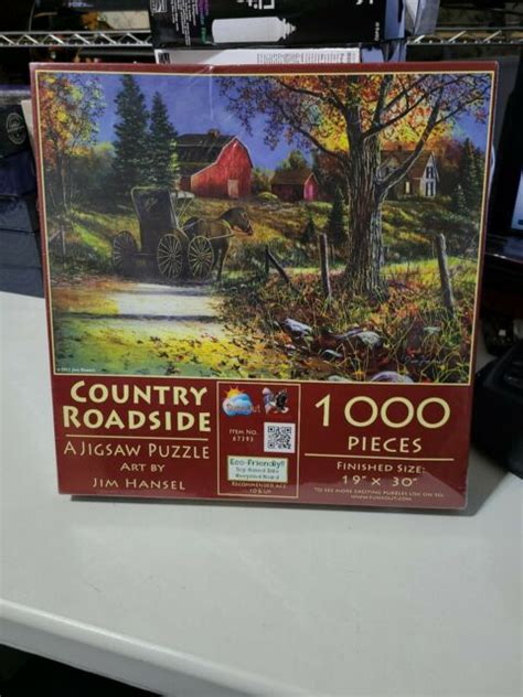 Sunsout 1000 Piece Jigsaw Puzzle Country Roadside Sealed Ebay
