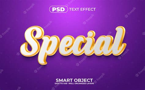 Premium Psd Special 3d Editable Text Effect Style