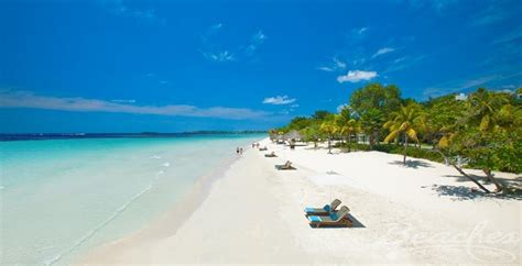 Seven Mile Beach At Beaches Negril Resort And Spa Jamaica Resorts