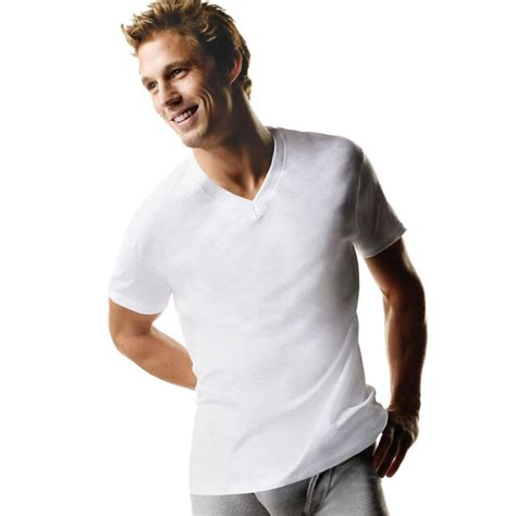 6 Hanes Mens Tall Tagless Comfortsoft V Neck Undershirts 115hnt Xlt White For Sale Online Ebay