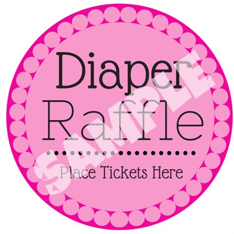 Super Cute And Free Diaper Raffle Tickets Printable For Boys And Girls