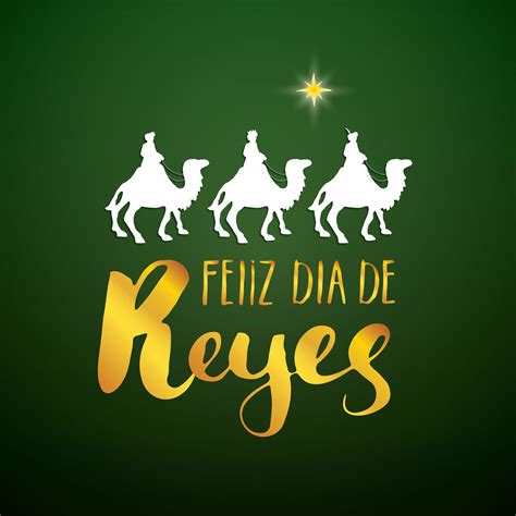 Feliz Dia De Reyes Feliz Dia De Reyes Letras Caligráficas Diseño De