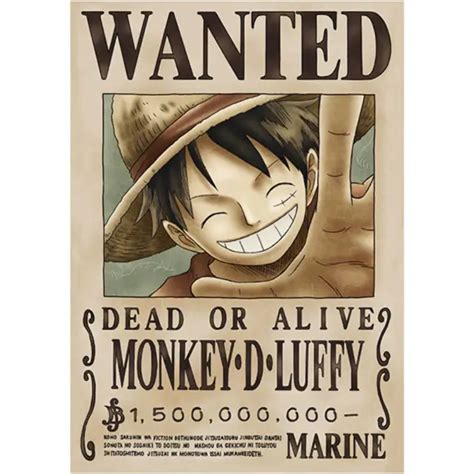 One Piece Official Navy Wanted Posters Monkey D Luffy Vol Picclick
