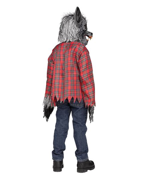 Werewolf Kids Costume Gray Grm With Werewolf Mask Horror
