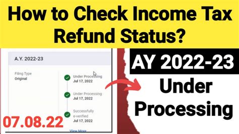 Income Tax Refund Status Ay 2022 23 How To Check Income Tax Refund Status In Tamil 2022 Youtube