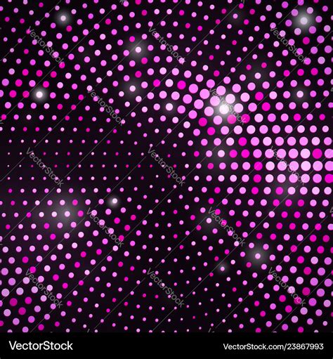 Abstract Black Background With Retro Pink Glitter Vector Image